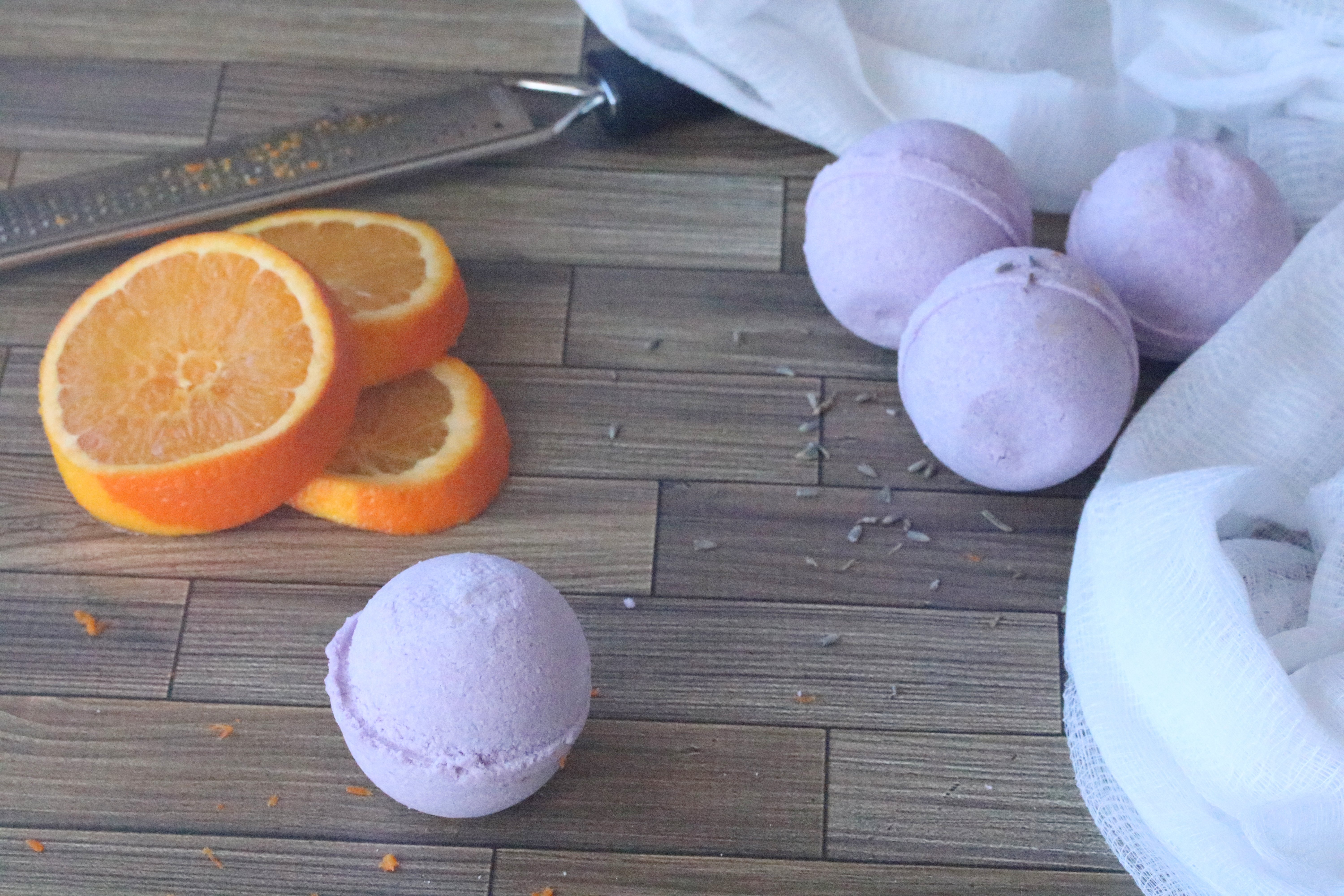 Orange Lavender Bath Bombs