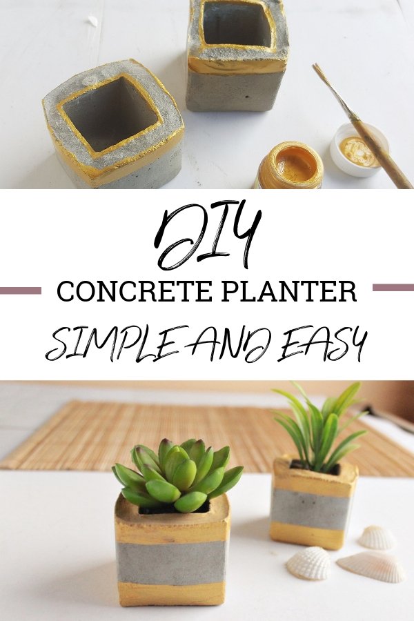 These DIY Concrete Planters are so simple and easy to do! Make a few and add them to your home decor or give them as gifts to your family and friends! #DIY #concrete planters #homedecor #homemade These DIY Concrete Planters are so simple and easy to do! Make a few and add them to your home decor or give them as gifts to your family and friends! #DIY #concrete planters #homedecor #homemade