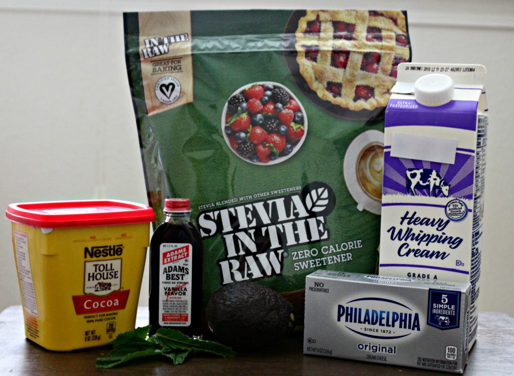 ingredients for keto chocolate mousse