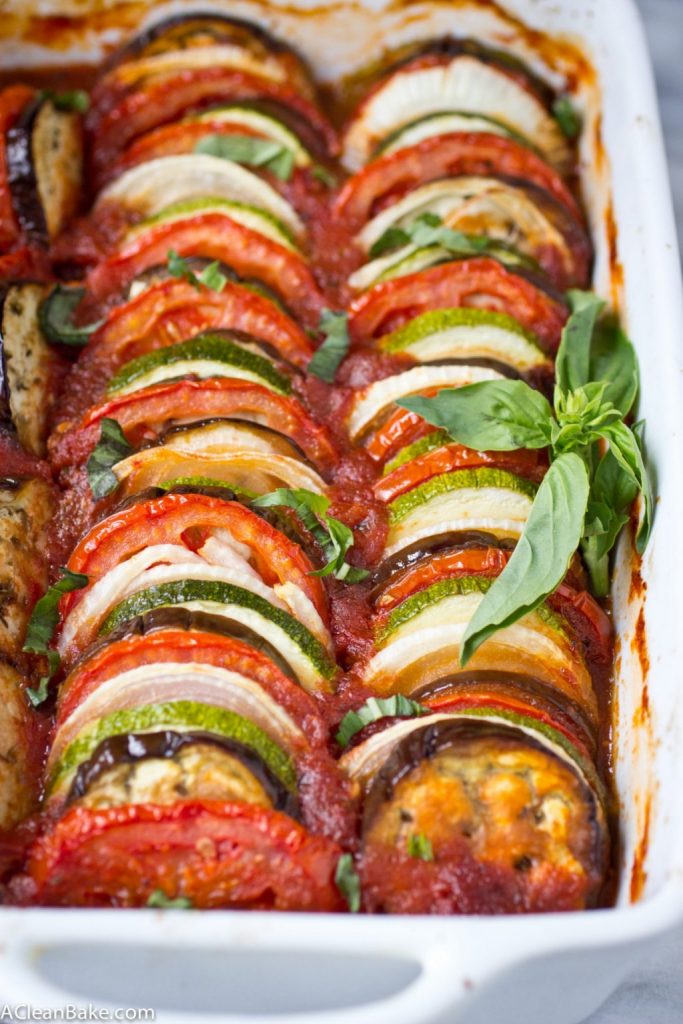 dairy free ratatouille from A Clean Bake